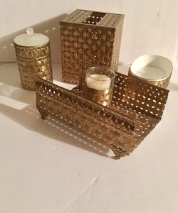 Antique Gold Bath Set