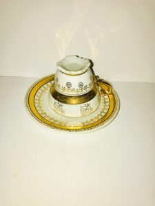 Antique Decorative Bovaria Tea Glass