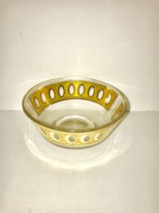 Antique Candy Dish 22K Gold Finish