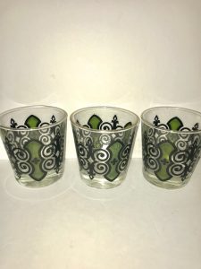 Espana Antique Drinking Glasses-Set of 3